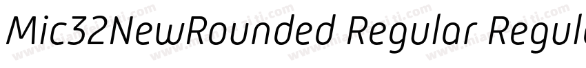 Mic32NewRounded Regular Regular字体转换